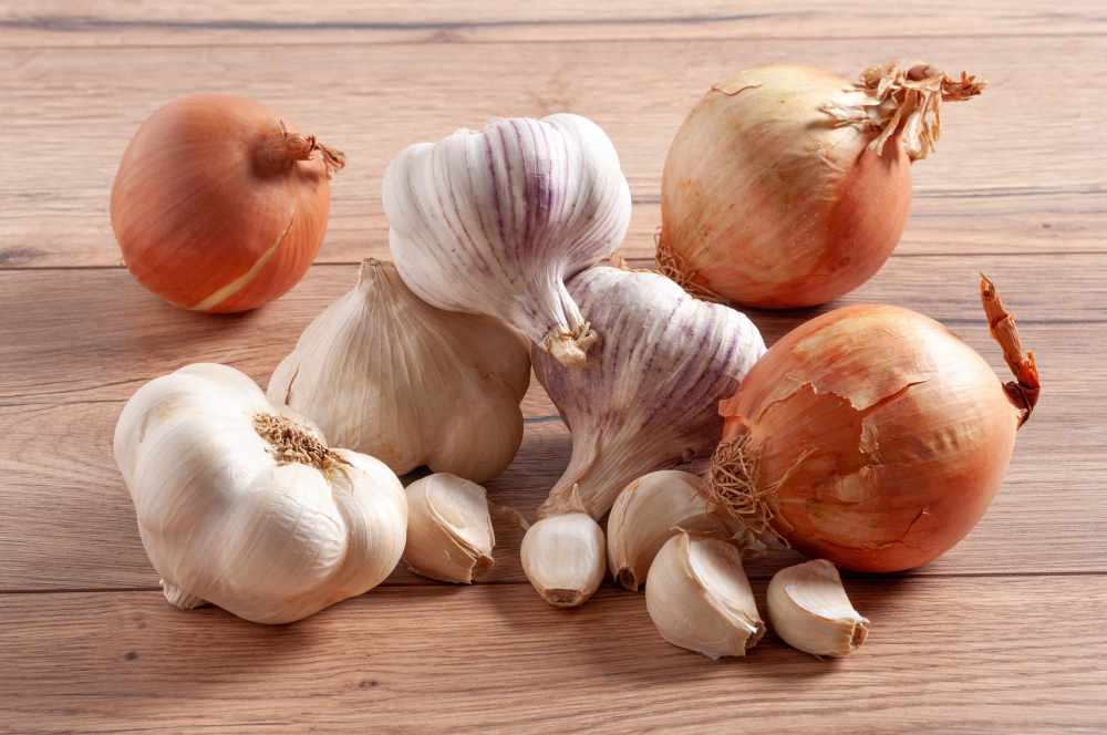 Garlic and Onion Bulbs